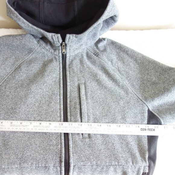 LULULEMON Best Coast Gray Black Full Zip Hooded Jacket – Mens Sz ? - Picture 3 of 8